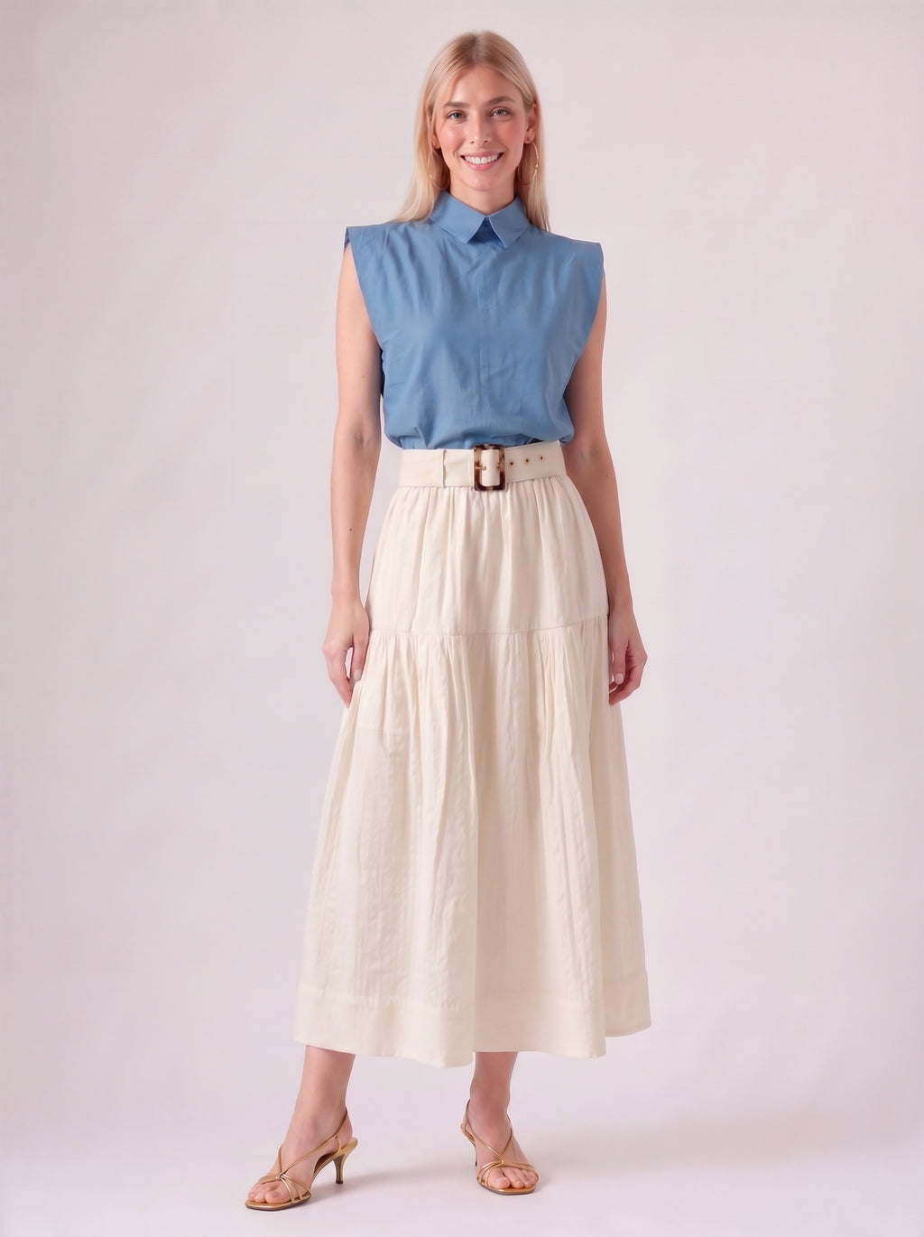 Greta Skirt in Handloom Cotton