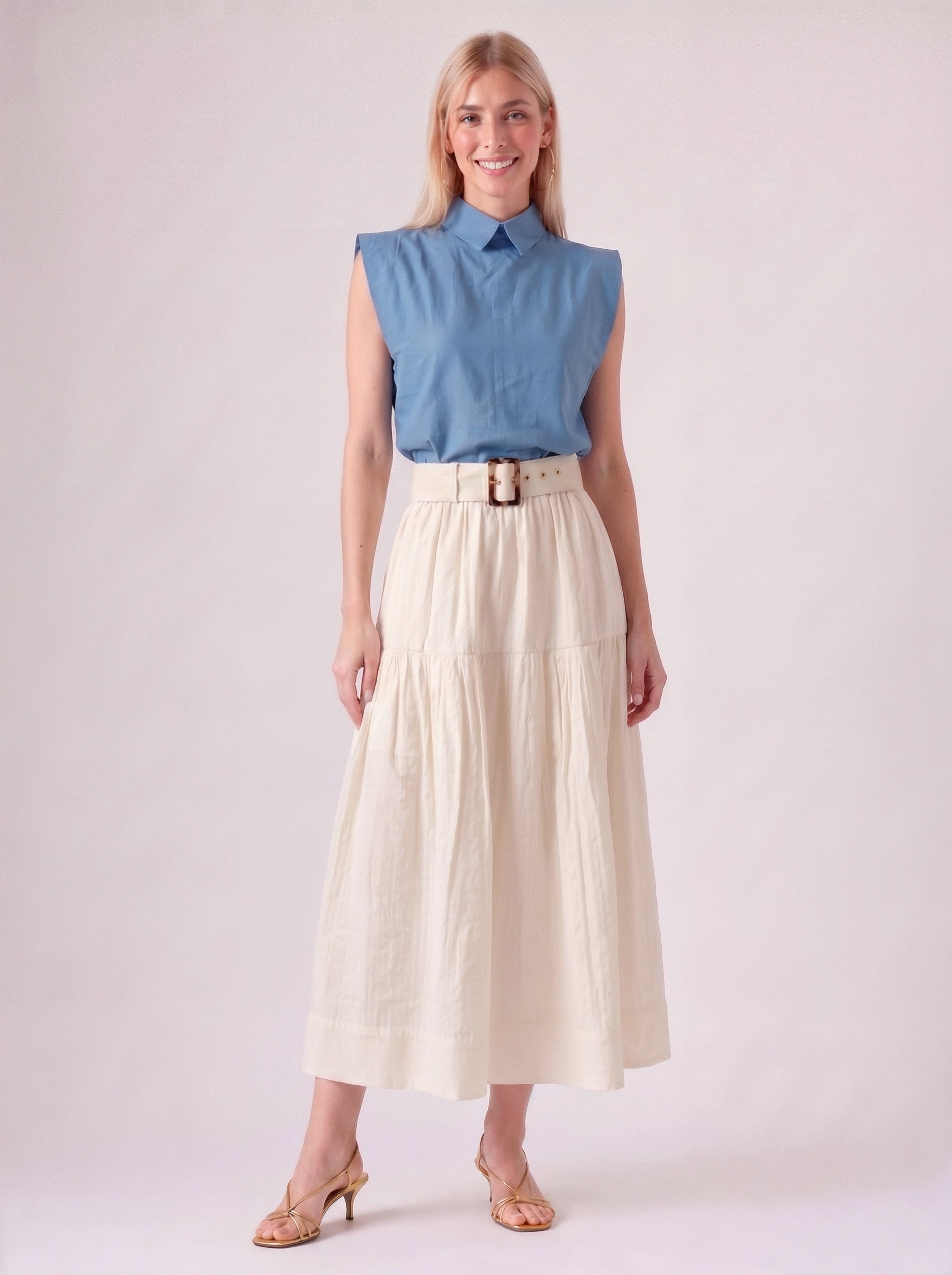 Greta Skirt in Handloom Cotton